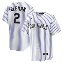 Tyler Freeman Colorado Rockies Nike Home Replica Jersey - White Jerseys