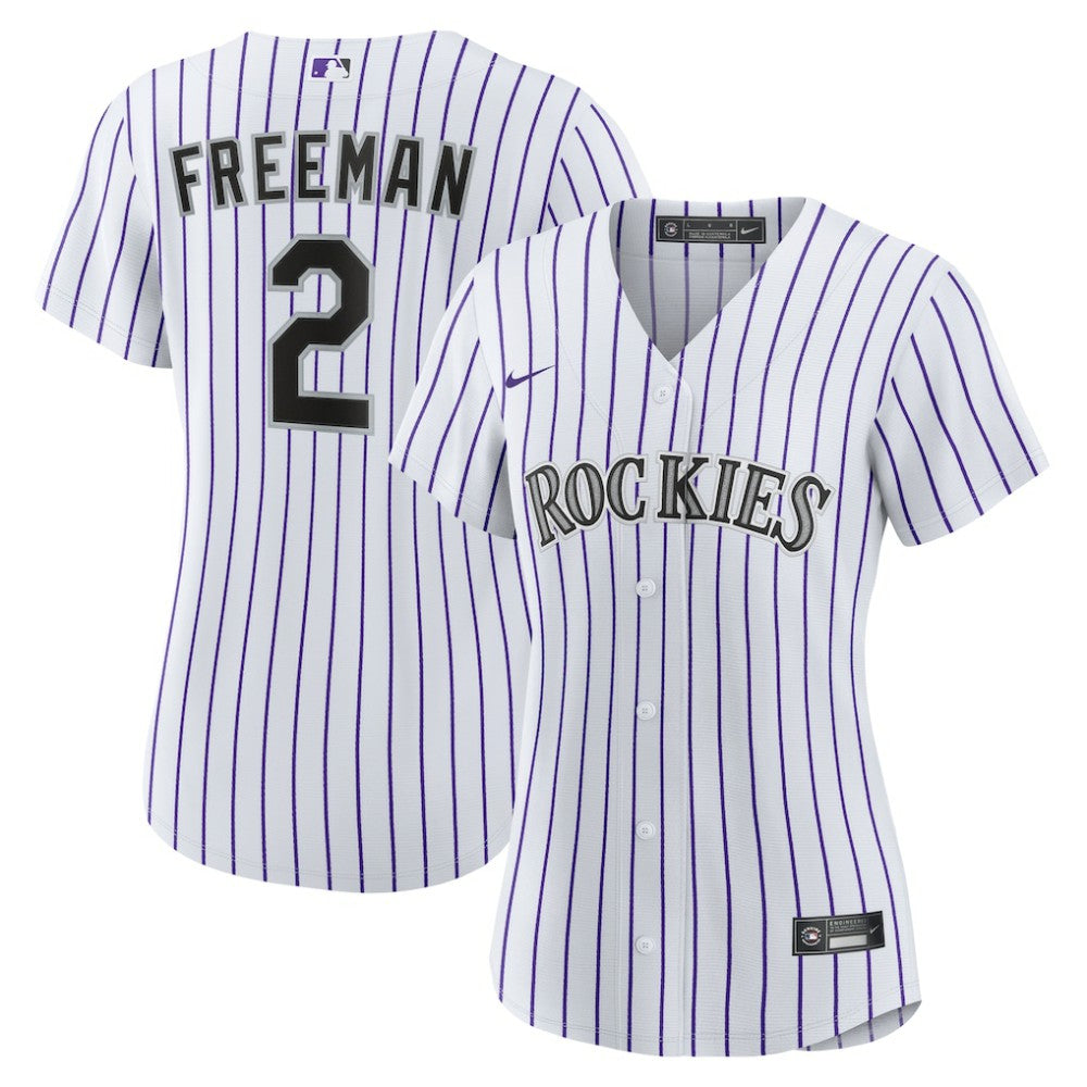 Tyler Freeman Colorado Rockies Nike Women's Home Replica Jersey - White Jerseys