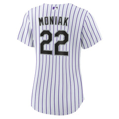Mickey Moniak Colorado Rockies Nike Women's Home Replica Jersey - White Jerseys