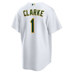 Denzel Clarke Athletics Nike Home Replica Jersey - White Jerseys