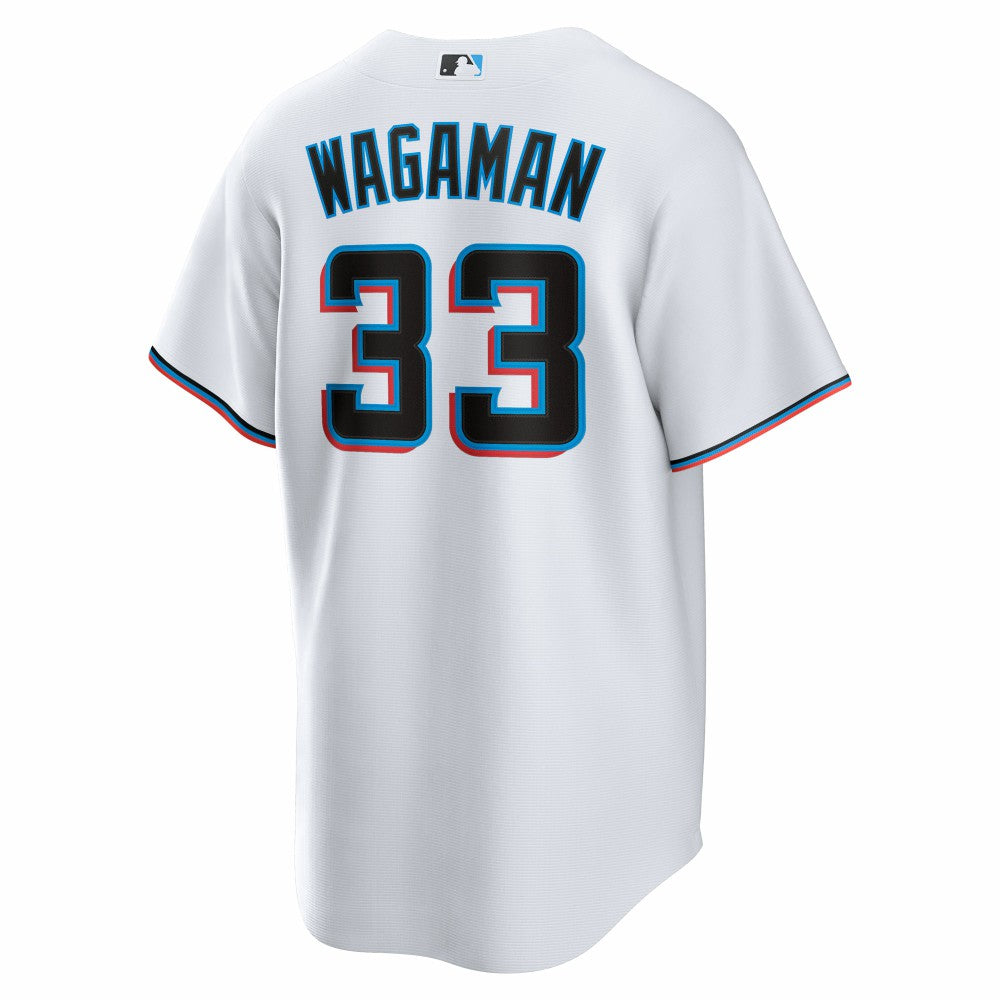 Eric Wagaman Miami Marlins Nike Home Replica Jersey - White Jerseys