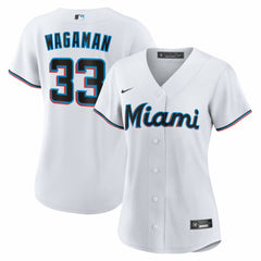 Eric Wagaman Miami Marlins Nike Women's Home Replica Jersey - White Jerseys