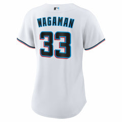 Eric Wagaman Miami Marlins Nike Women's Home Replica Jersey - White Jerseys