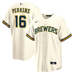 Blake Perkins Milwaukee Brewers Nike Home Replica Jersey - Cream Jerseys