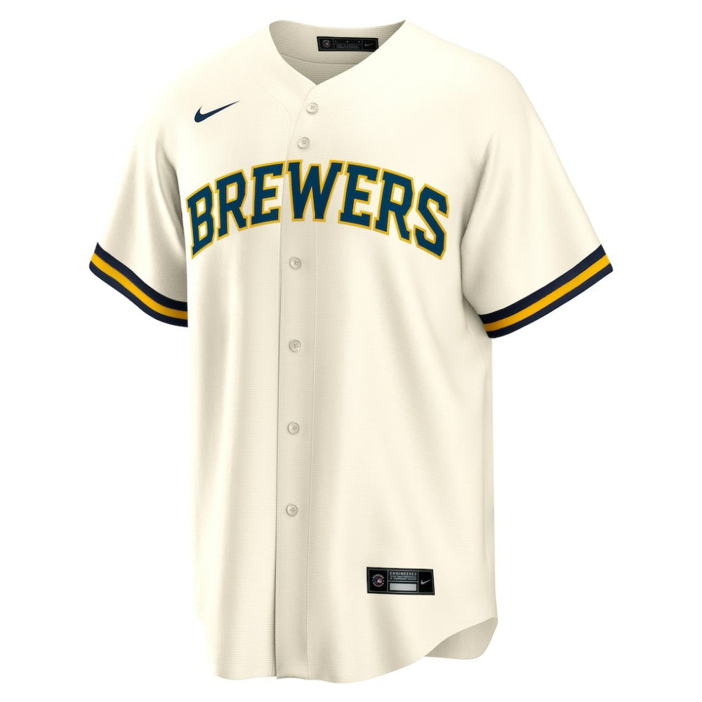 Blake Perkins Milwaukee Brewers Nike Home Replica Jersey - Cream Jerseys