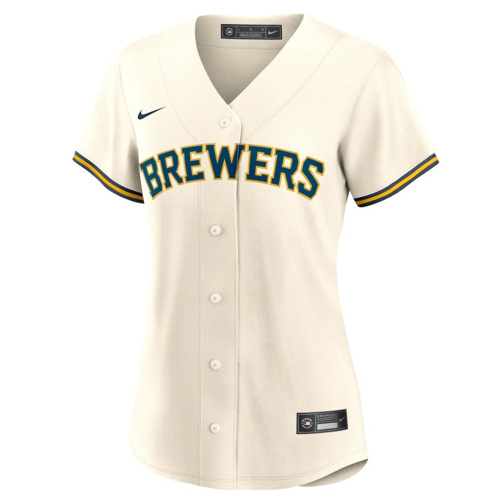 Blake Perkins Milwaukee Brewers Nike Women's Home Replica Jersey - Cream Jerseys
