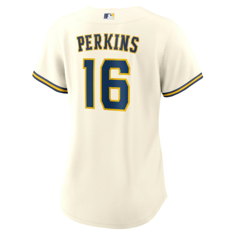 Blake Perkins Milwaukee Brewers Nike Women's Home Replica Jersey - Cream Jerseys