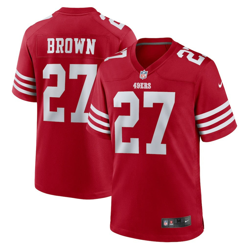 Ji'Ayir Brown San Francisco 49ers Team Game Jersey - Scarlet Jerseys