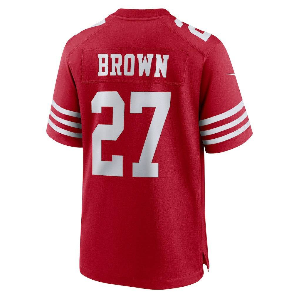 Ji'Ayir Brown San Francisco 49ers Team Game Jersey - Scarlet Jerseys