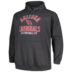 Arizona Cardinals Big & Tall Pullover Hoodie - Heather Charcoal Hoodies
