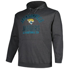 Jacksonville Jaguars Big & Tall Pullover Hoodie - Heather Charcoal Hoodies