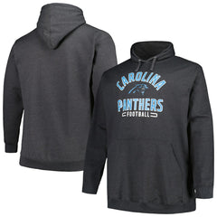Carolina Panthers Big & Tall Pullover Hoodie - Heather Charcoal Hoodies