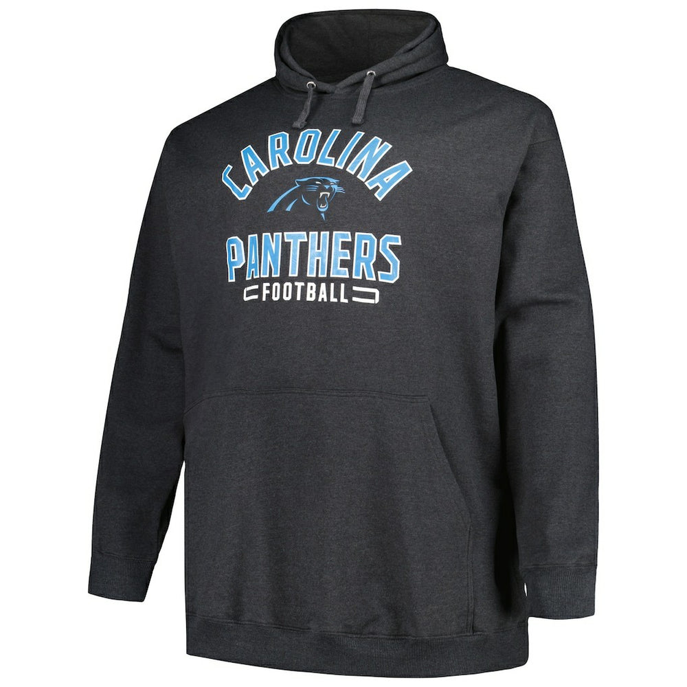 Carolina Panthers Big & Tall Pullover Hoodie - Heather Charcoal Hoodies