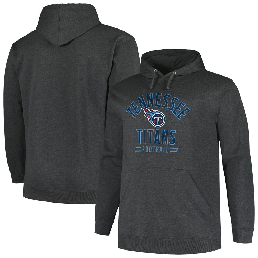 Tennessee Titans Big & Tall Pullover Hoodie - Heather Charcoal Hoodies