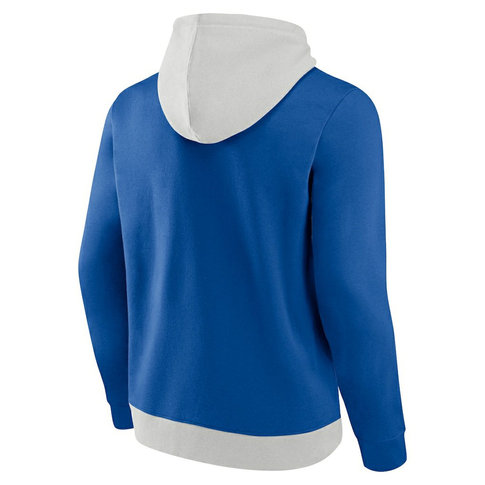 New York Giants Big & Tall Team Fleece Pullover Hoodie - Silver/Royal Hoodies