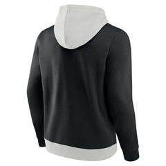 New Orleans Saints Big & Tall Team Fleece Pullover Hoodie - Silver/Black Hoodies