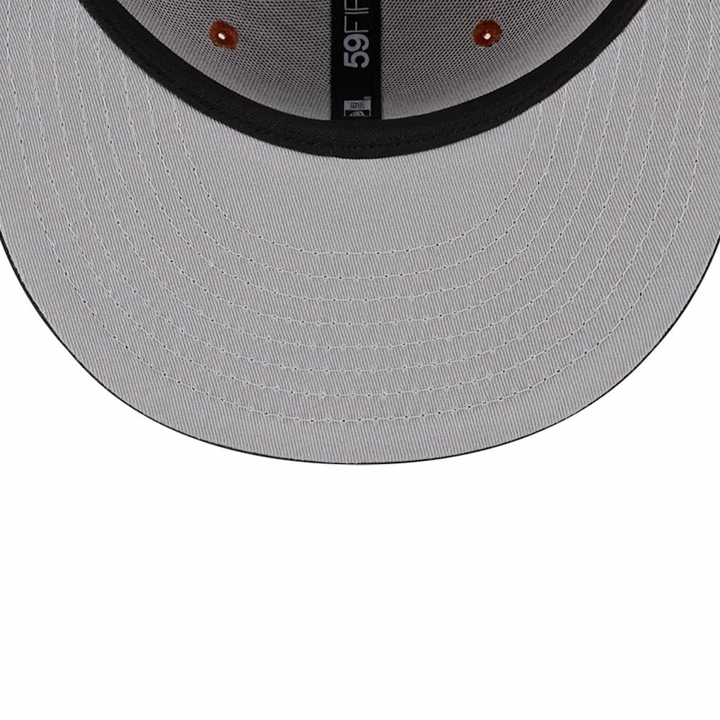 Brooklyn Nets Two-Tone 59FIFTY Fitted Hat Rust/Black - New Era