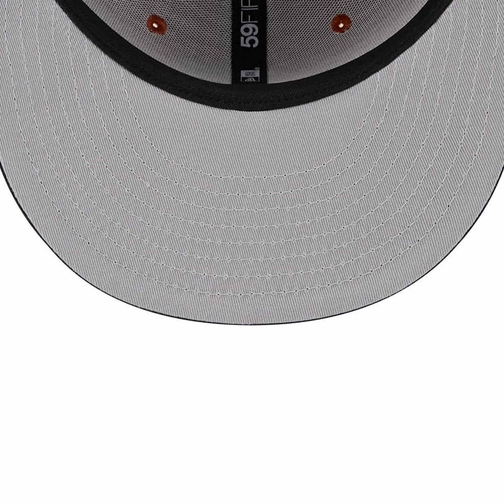 Brooklyn Nets Two-Tone 59FIFTY Fitted Hat Rust/Black - New Era
