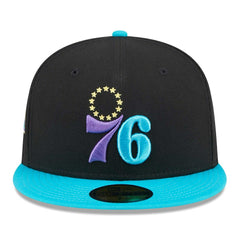 Philadelphia 76ers Arcade Scheme 59FIFTY Fitted Hat Black/Turquoise - New Era outlet