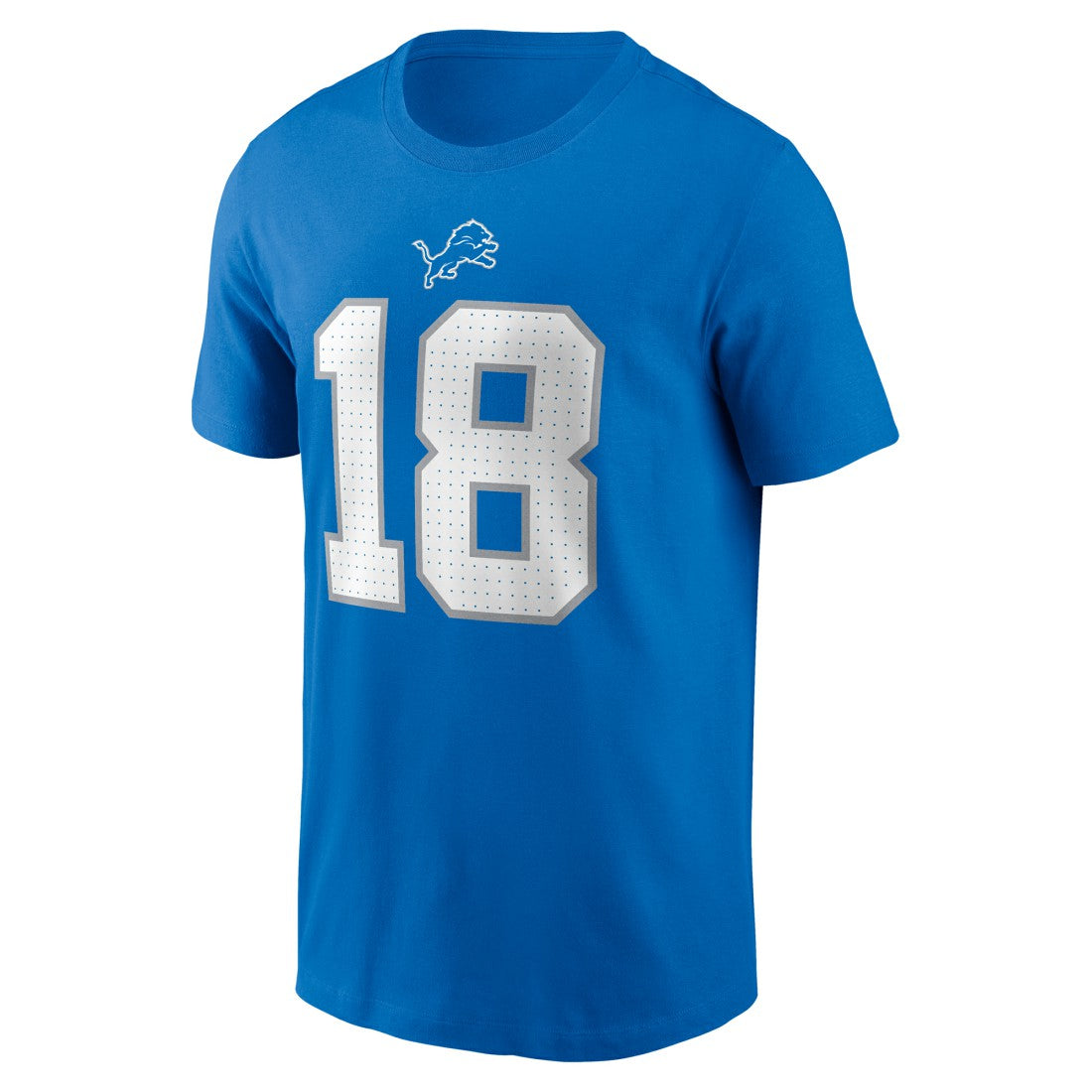 Isaac TeSlaa Detroit Lions Name & Number T-Shirt - Blue T-shirts