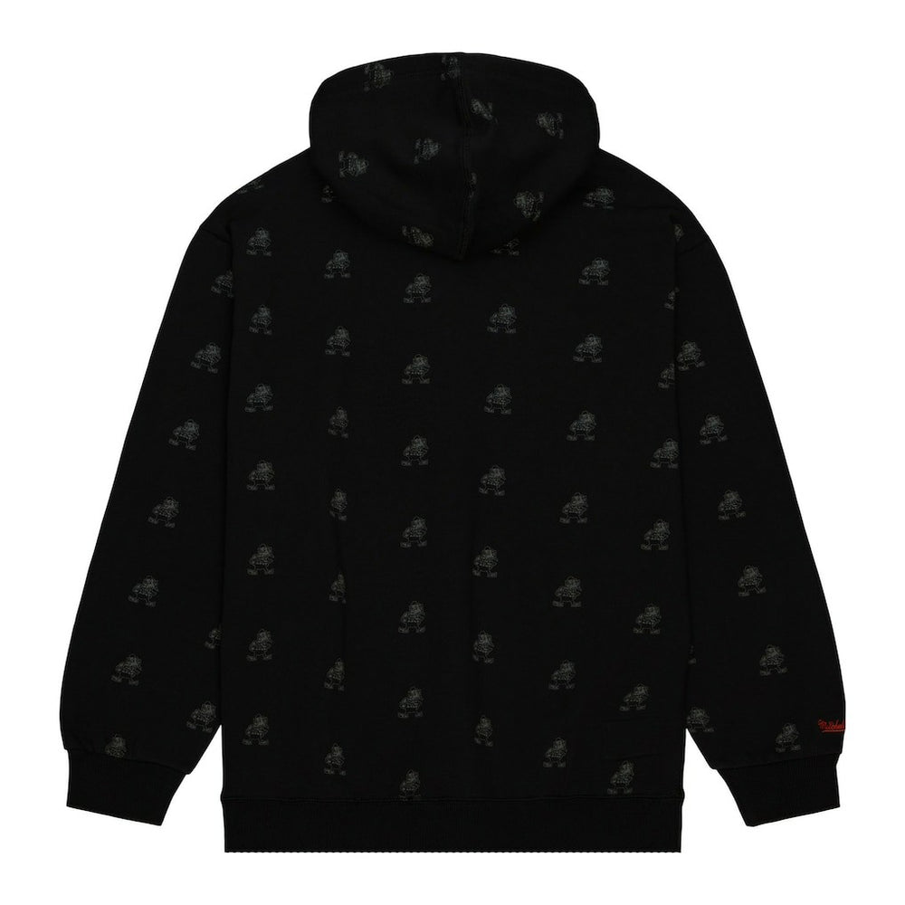 Cleveland Browns Allover Print Fleece Pullover Hoodie - Black Hoodies