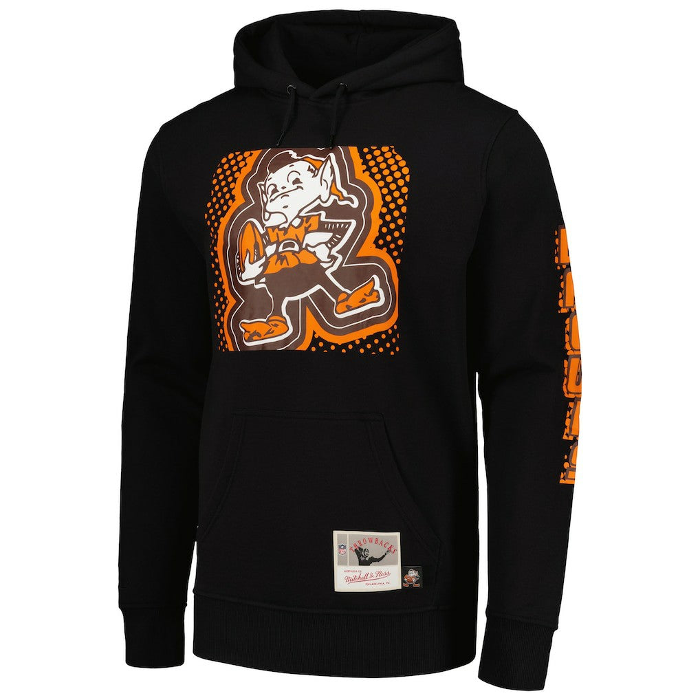 Cleveland Browns Gridiron Classics Big Face 7.0 Pullover Hoodie - Black Hoodies