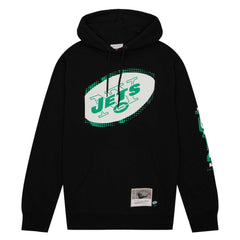 New York Jets Gridiron Classics Big Face 7.0 Pullover Hoodie - Black Hoodies