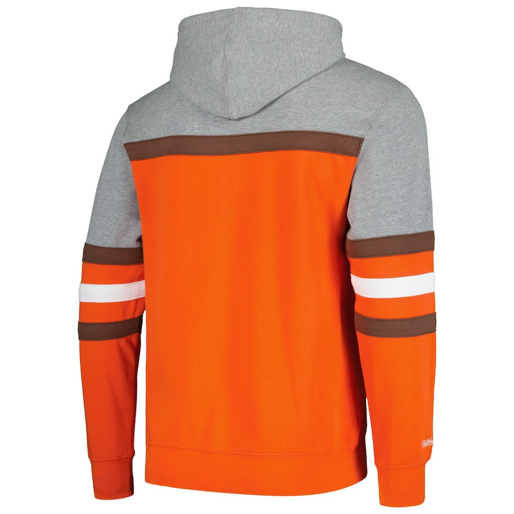 Cleveland Browns Head Coach Pullover Hoodie - Orange/Heather Gray Hoodies
