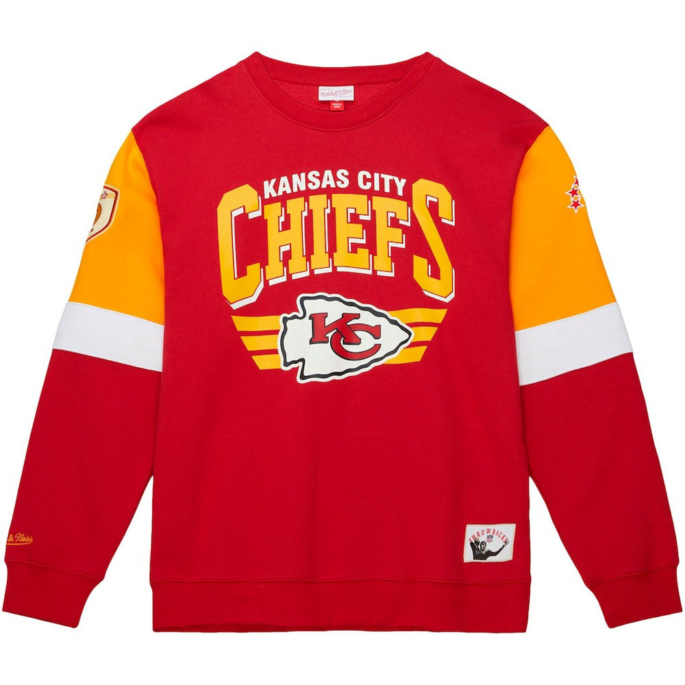 Kansas City Chiefs Gridiron Classics Allover 3.0 Pullover Sweatshirt - Scarlet Pullover