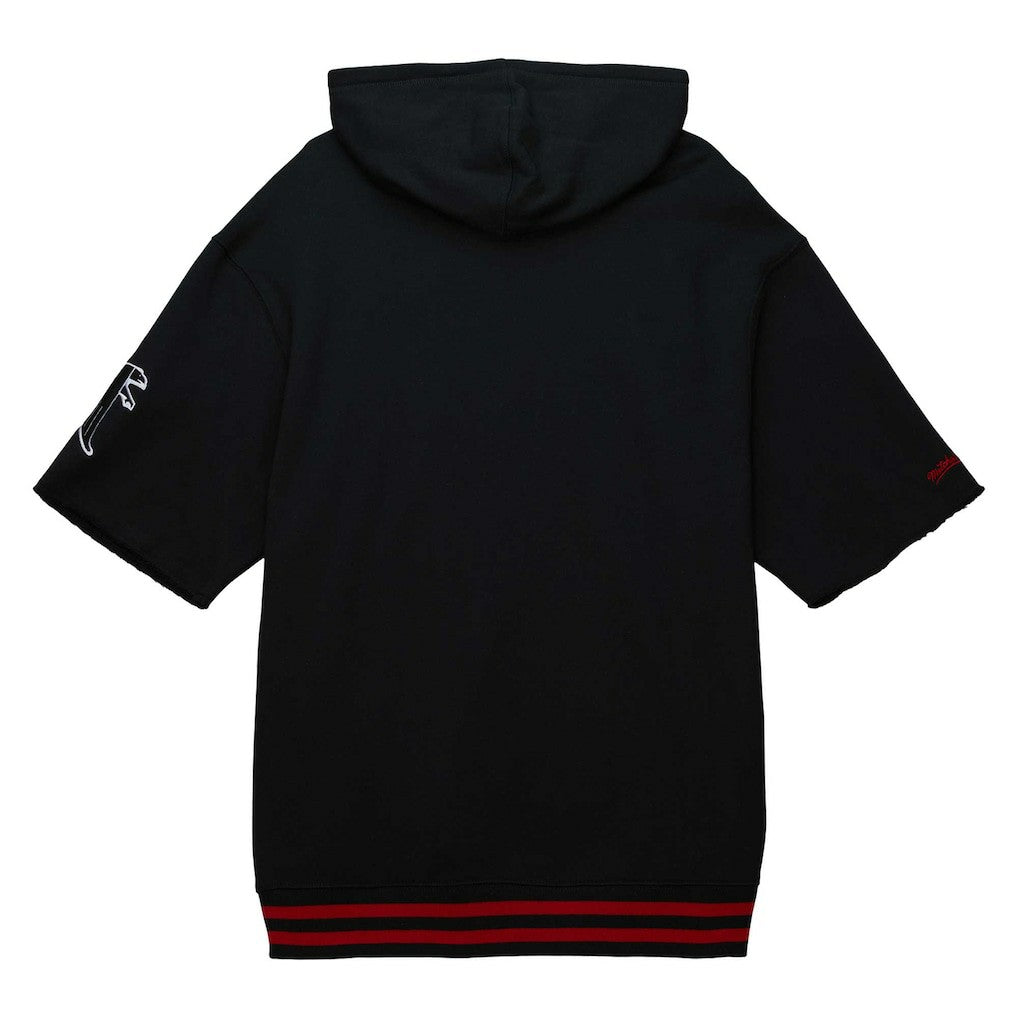 Atlanta Falcons Pre-Game Short Sleeve Pullover Hoodie - Black Hoodies