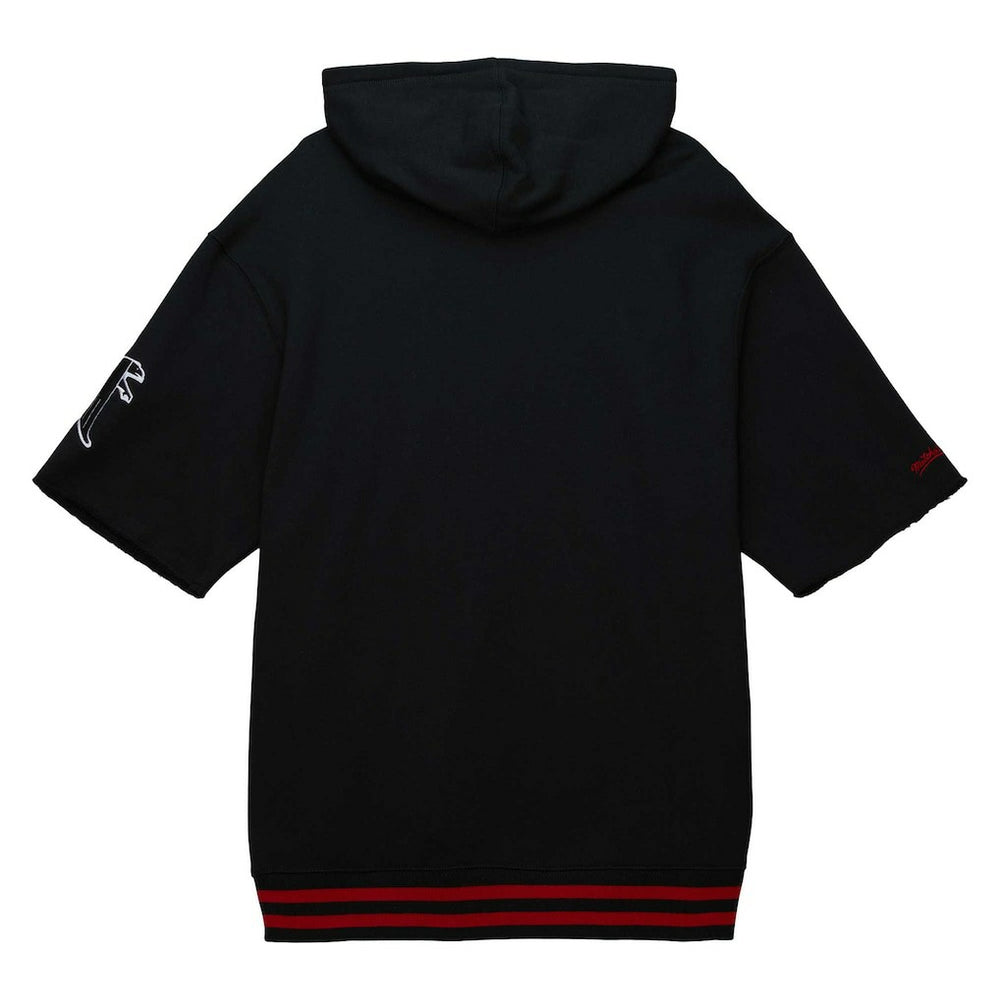 Atlanta Falcons Pre-Game Short Sleeve Pullover Hoodie - Black Hoodies