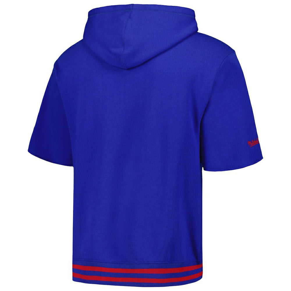 Buffalo Bills Pre-Game Short Sleeve Pullover Hoodie - Royal Hoodies
