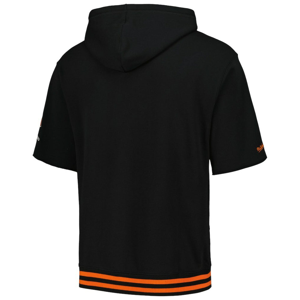 Cincinnati Bengals Pre-Game Short Sleeve Pullover Hoodie - Black Hoodies