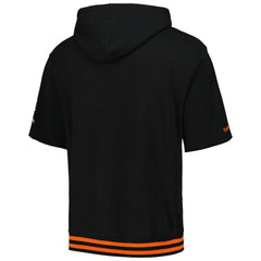 Cincinnati Bengals Pre-Game Short Sleeve Pullover Hoodie - Black Hoodies