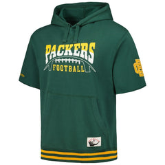 Green Bay Packers Pre-Game Short Sleeve Pullover Hoodie - Green Hoodies