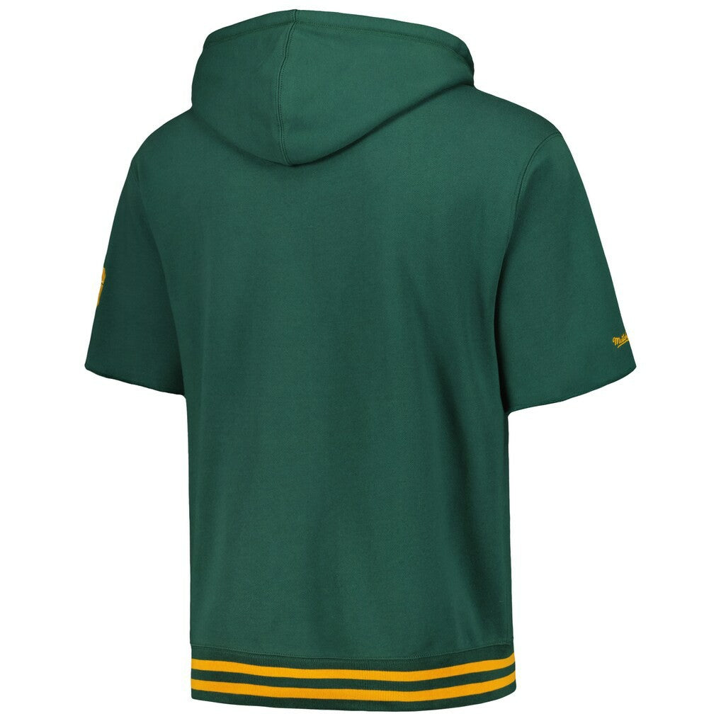 Green Bay Packers Pre-Game Short Sleeve Pullover Hoodie - Green Hoodies