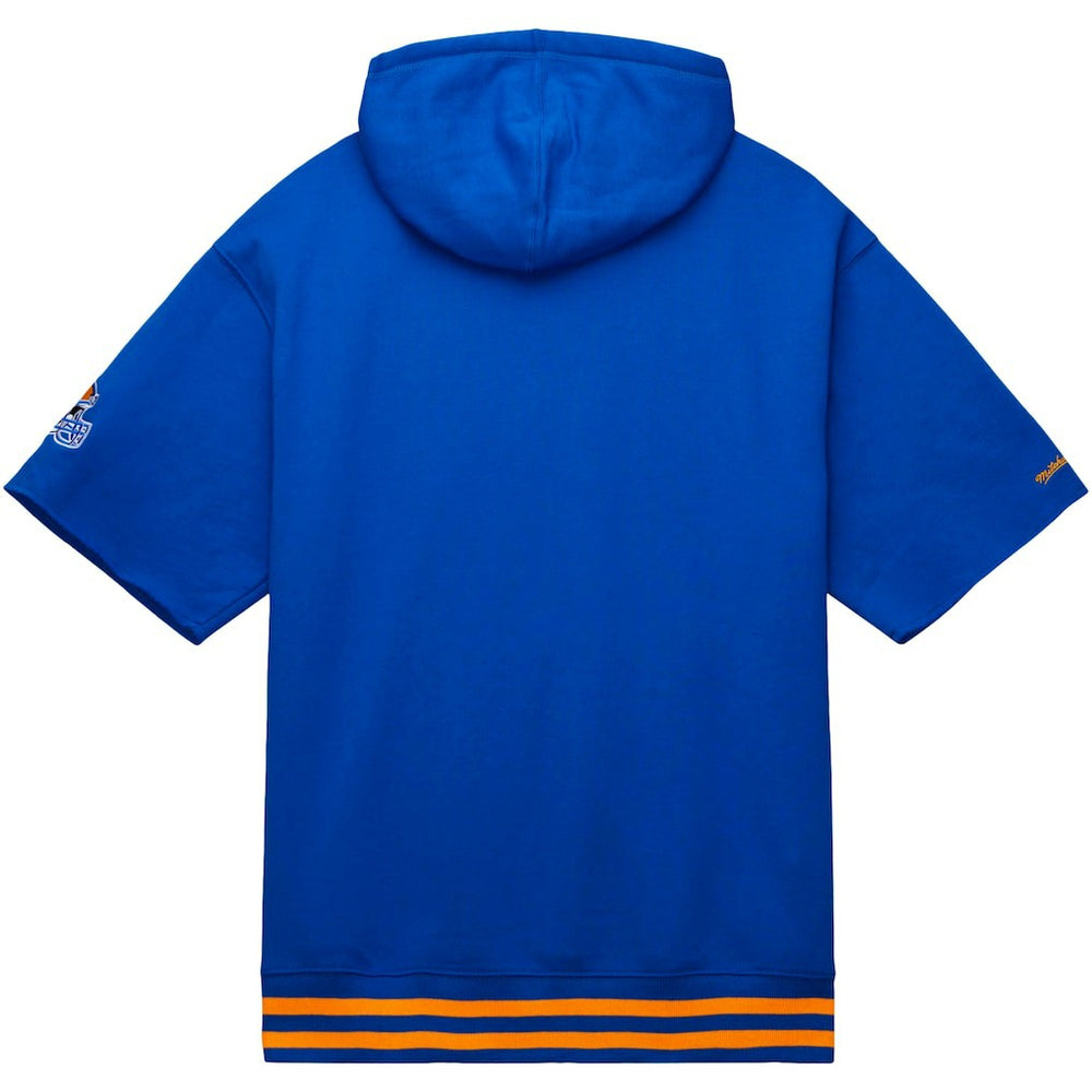 Los Angeles Rams Pre-Game Short Sleeve Pullover Hoodie - Royal Hoodies