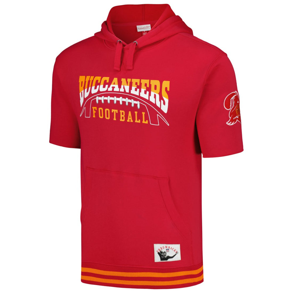 Tampa Bay Buccaneers Pre-Game Short Sleeve Pullover Hoodie - Red Hoodies