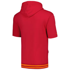 Tampa Bay Buccaneers Pre-Game Short Sleeve Pullover Hoodie - Red Hoodies