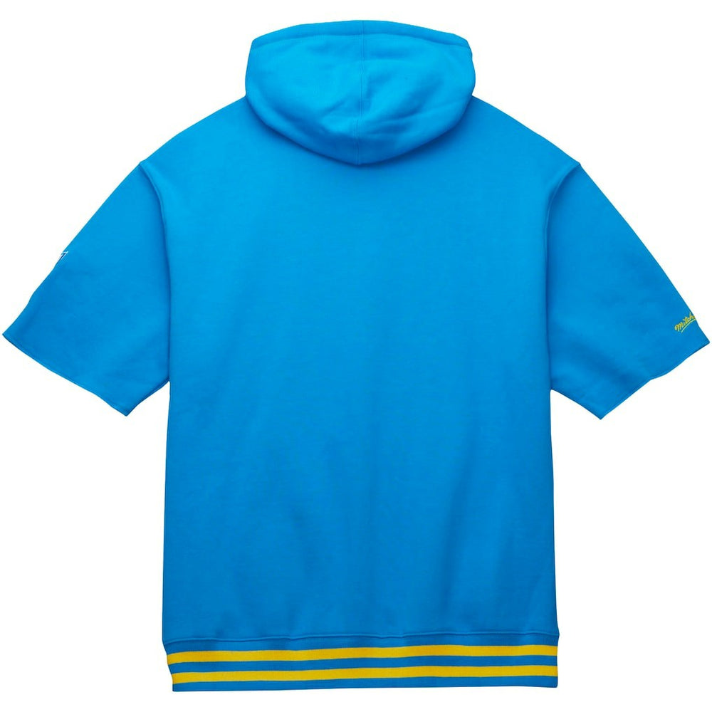 Los Angeles Chargers Pre-Game Short Sleeve Pullover Hoodie - Powder Blue Hoodies