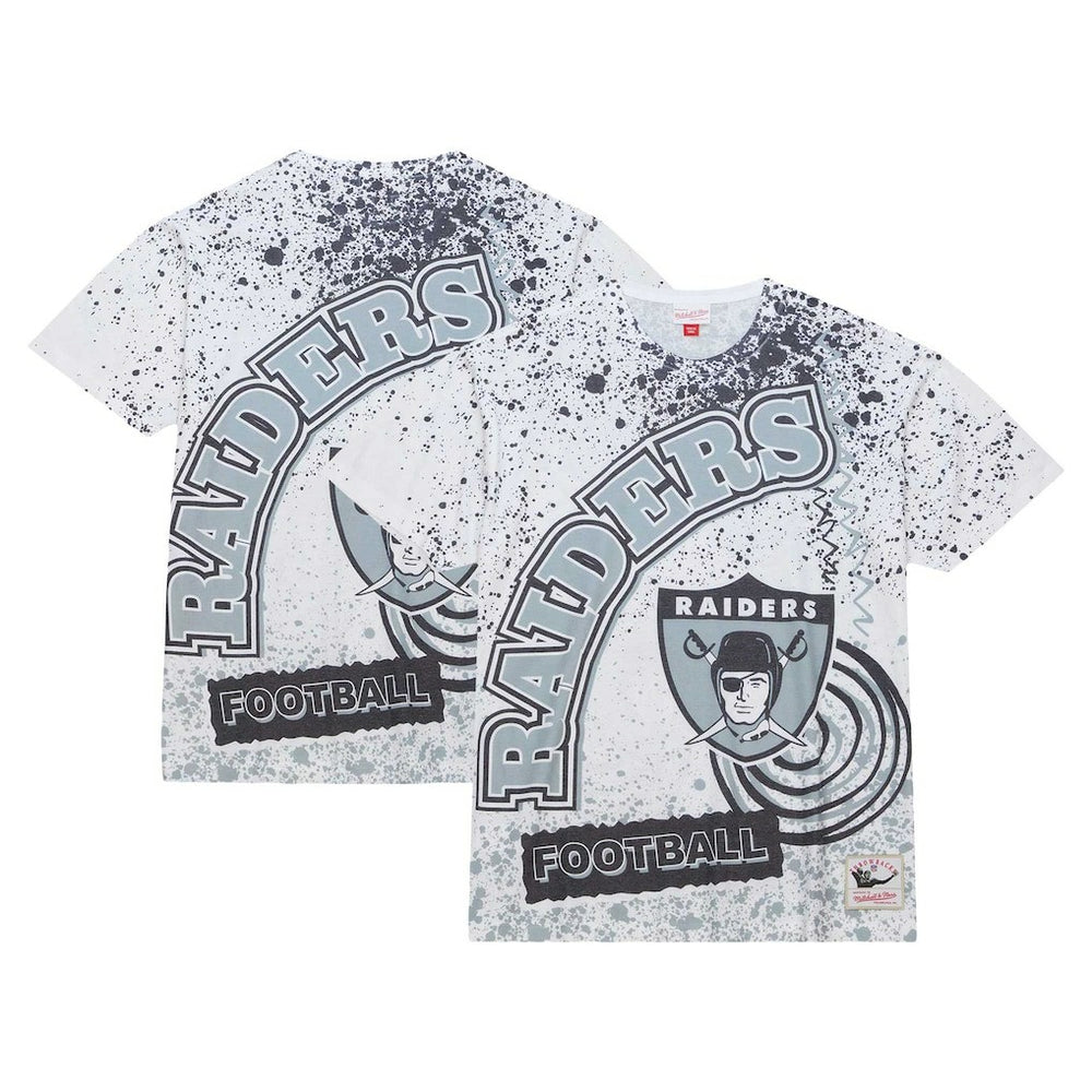 Las Vegas Raiders Team Burst Sublimated T-Shirt - White T-shirts