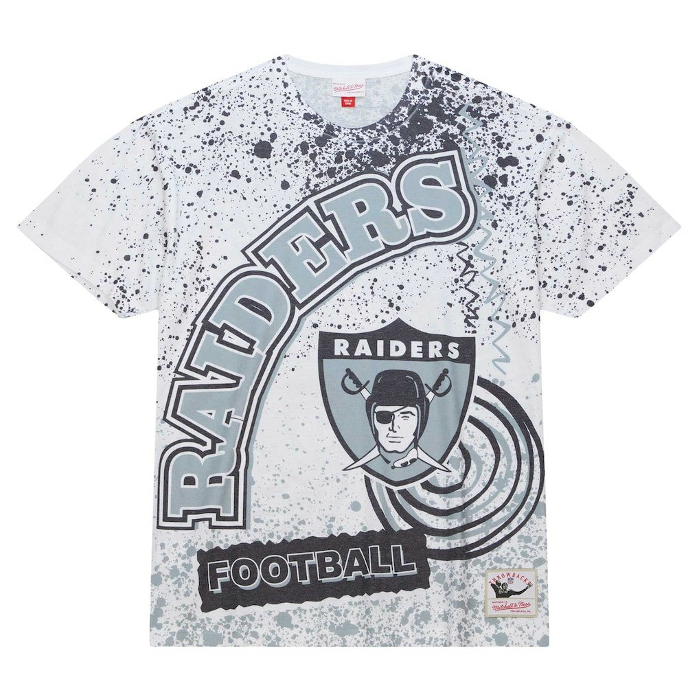 Las Vegas Raiders Team Burst Sublimated T-Shirt - White T-shirts