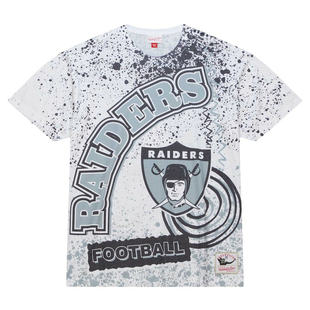 Las Vegas Raiders Team Burst Sublimated T-Shirt - White T-shirts