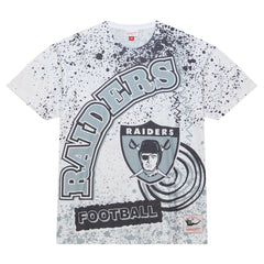Las Vegas Raiders Team Burst Sublimated T-Shirt - White T-shirts