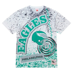 Philadelphia Eagles Team Burst Sublimated T-Shirt - White T-shirts