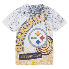Pittsburgh Steelers Team Burst Sublimated T-Shirt - White T-shirts