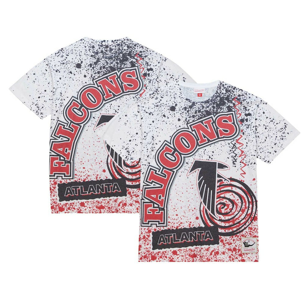 Atlanta Falcons Team Burst Sublimated T-Shirt - White T-shirts
