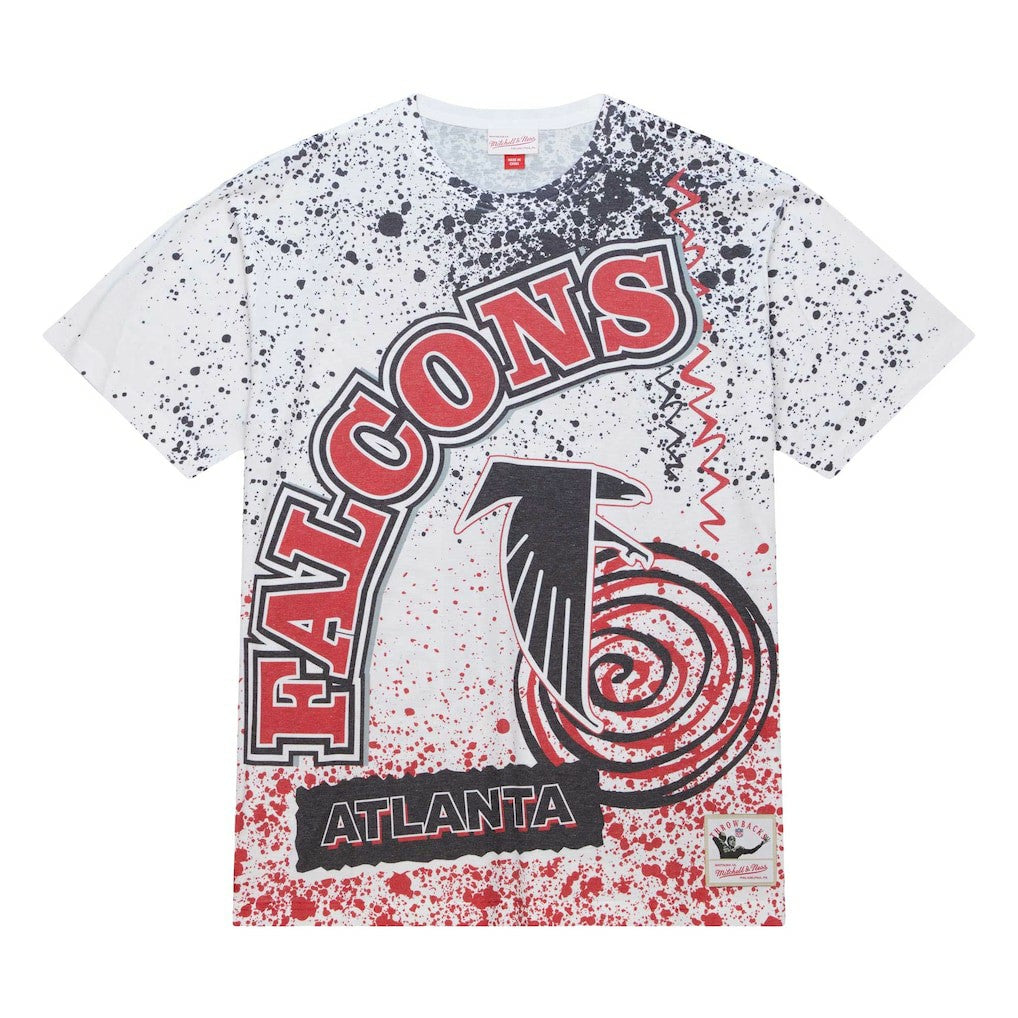 Atlanta Falcons Team Burst Sublimated T-Shirt - White T-shirts