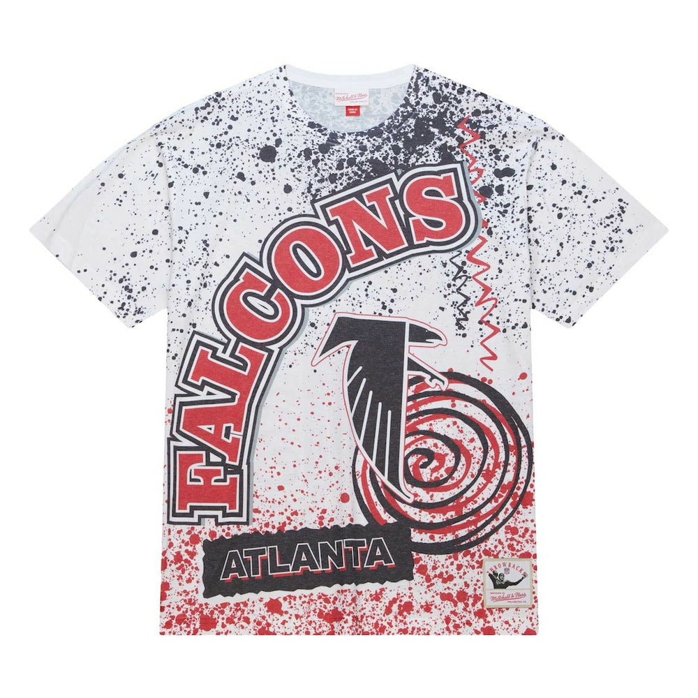 Atlanta Falcons Team Burst Sublimated T-Shirt - White T-shirts