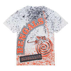 Cincinnati Bengals Team Burst Sublimated T-Shirt - White T-shirts